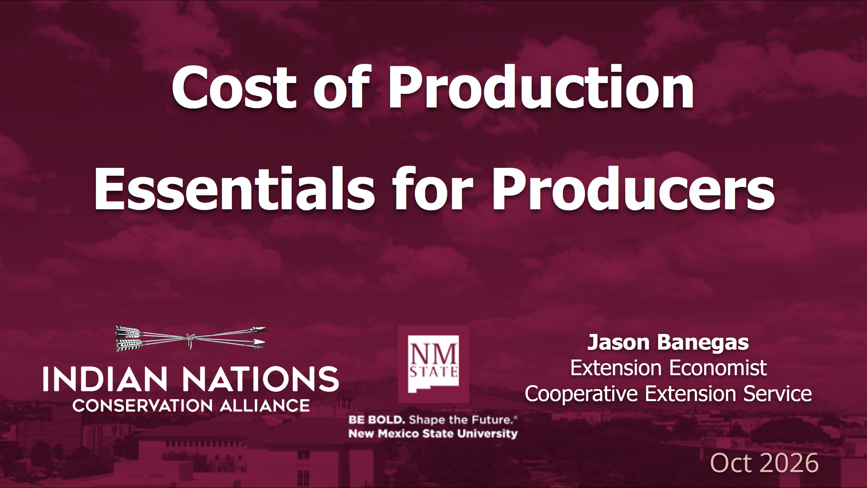 Cost of Production