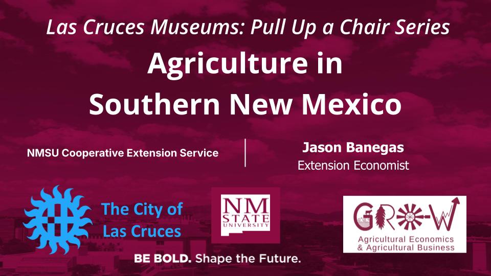 Las Cruces Museums: Pull Up a Chair Series